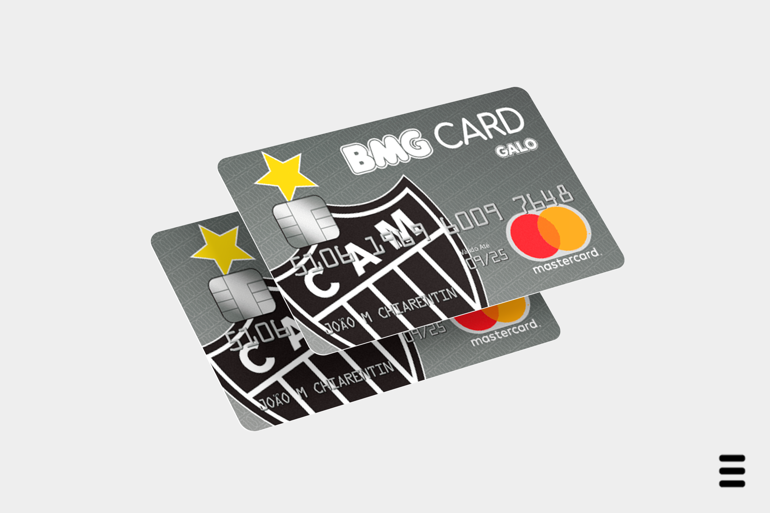 Cartão De Crédito Bmg Card Galo Consignado Mastercard Br 5737